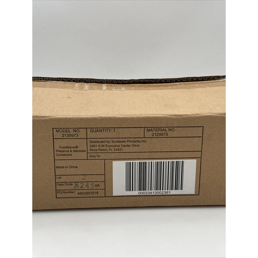 FoodSaver 2129973 Preserve & Marinate Container 10 Cup (2.3L) Large - NEW NIB